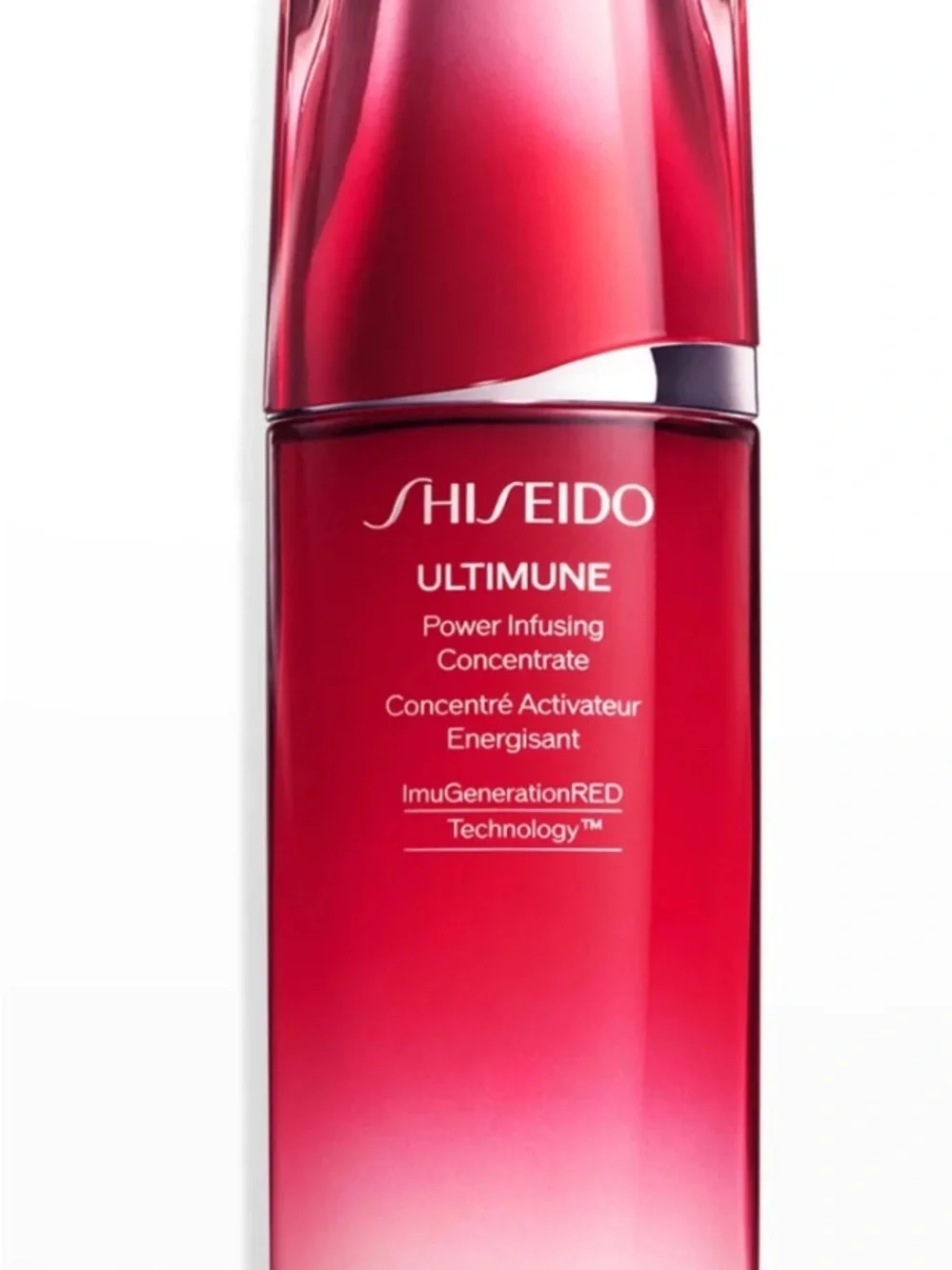 Shiseido Ultimune Power Infusing Concentrate - Vibrant Red Bottle